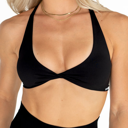 Torri Twist Crop - Black