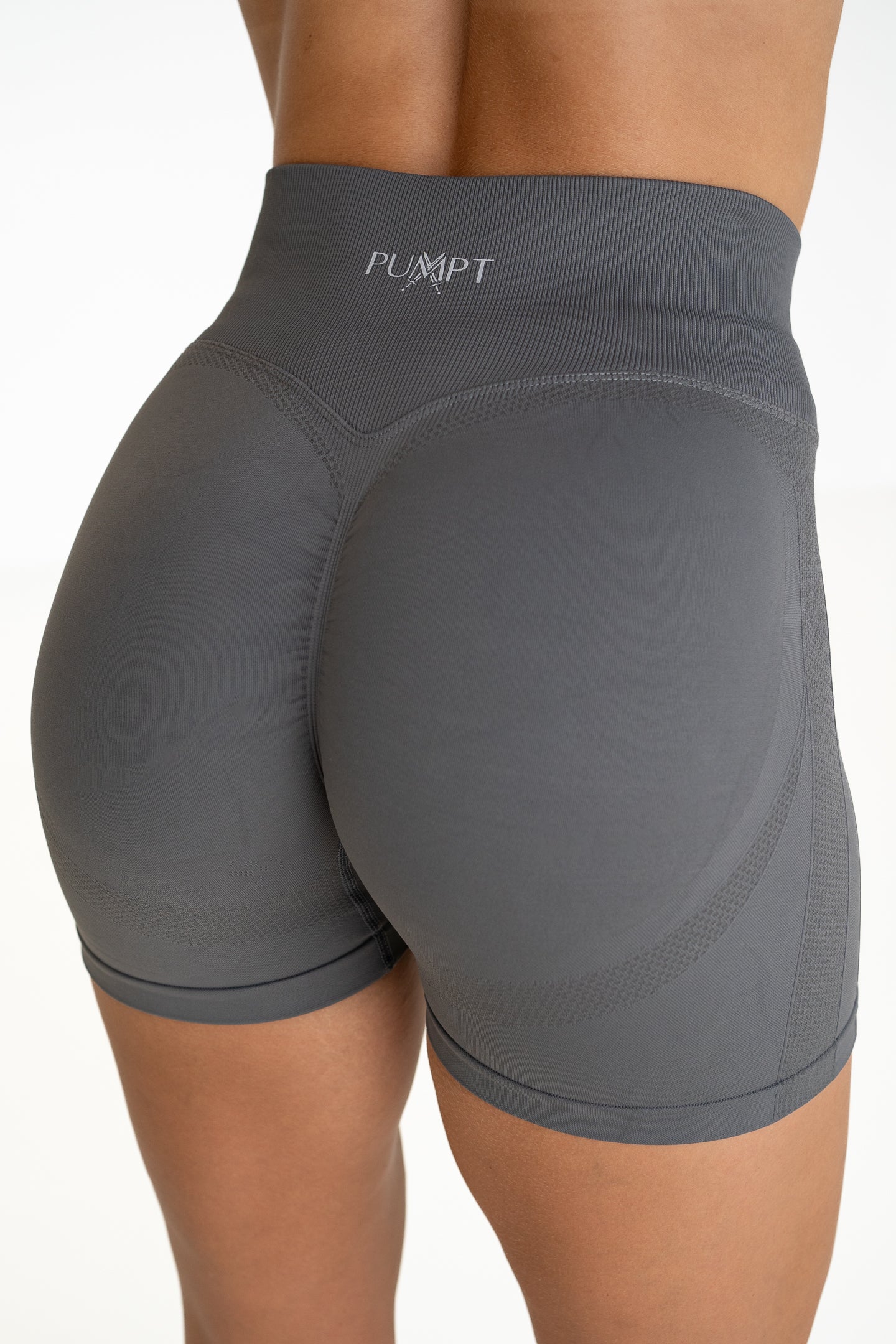 Contour Scrunch Shorts - Steel Grey