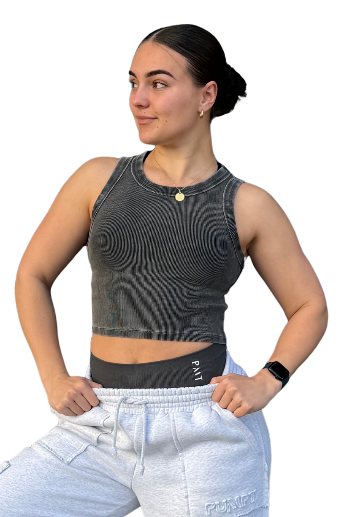Cropped Ribbed Singlet