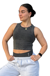 Cropped Ribbed Singlet