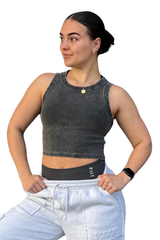 Cropped Ribbed Singlet