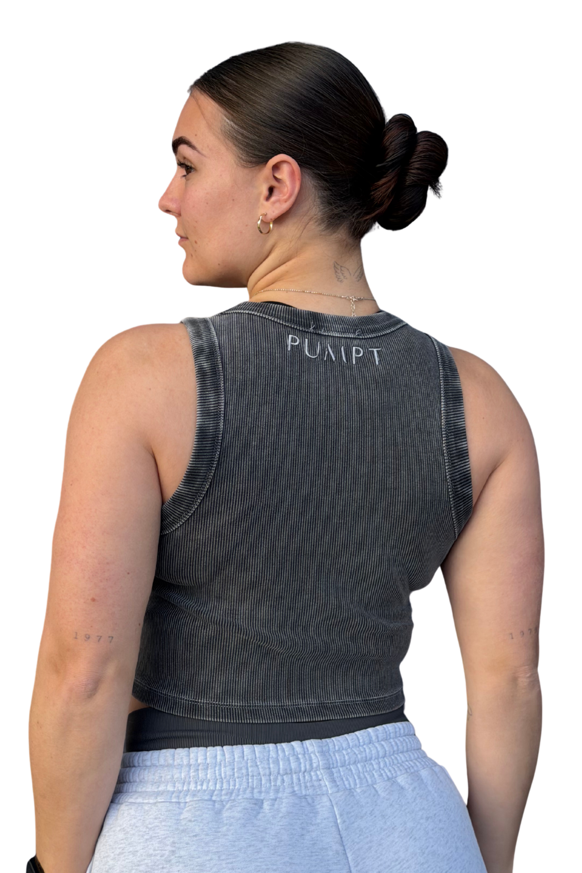 Cropped Ribbed Singlet