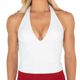 Aura Halter Singlet - White