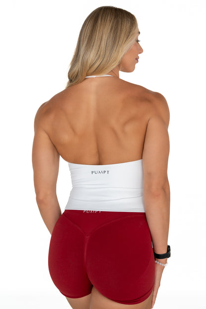 Aura Halter Singlet - White