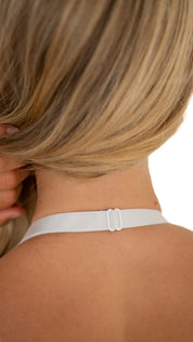 Aura Knot Crop - White