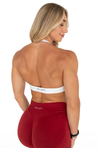 Aura Knot Crop - White