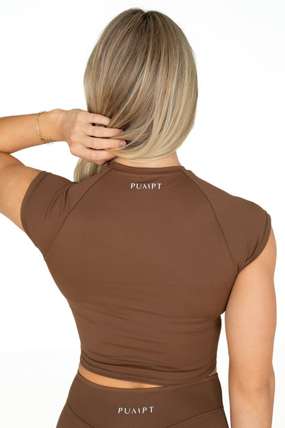 Eco Luxe Baby Tee - Cocoa