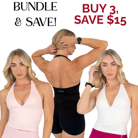 Aura Halter Singlet - Buy 3 & Save $15