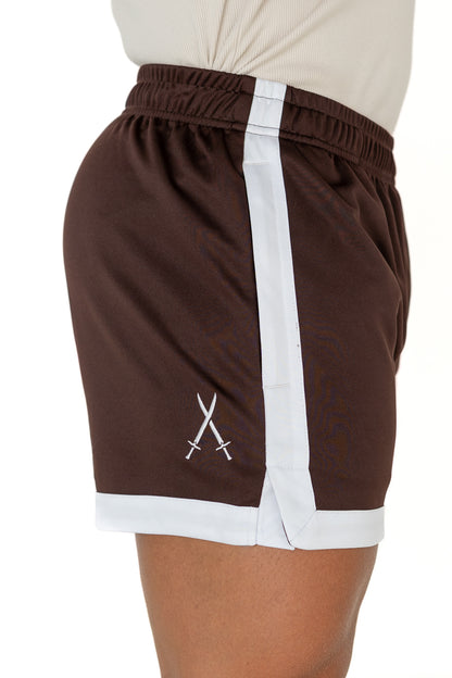 Classic Cut Gym Shorts - Brown