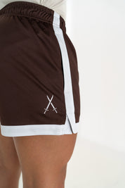 Classic Cut Gym Shorts - Brown