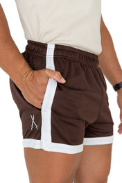 Classic Cut Gym Shorts - Brown