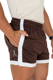 Classic Cut Gym Shorts - Brown