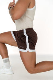 Classic Cut Gym Shorts - Brown