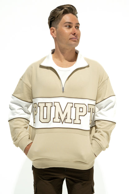 Classic Quarter Zip - Beige