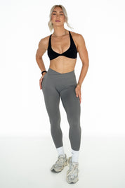 Crossover Leggings - Grey
