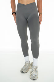 Crossover Leggings - Grey