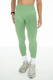 V-Back Leggings - Green