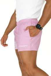 FKN GET DAT Footy Shorts - Pink