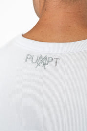 Organic Ribbed Singlet - White