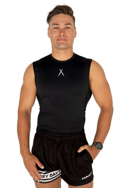 Evoke Compression Singlet - Black