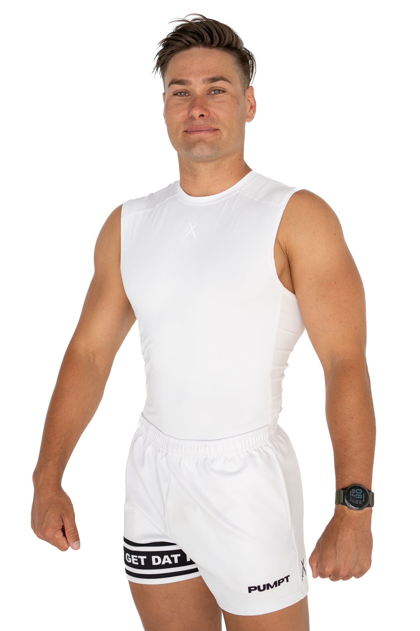 Evoke Compression Singlet - White
