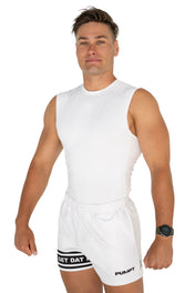 Evoke Compression Singlet - White