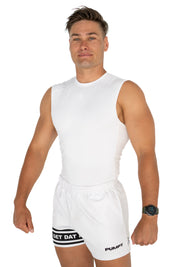 Evoke Compression Singlet - White