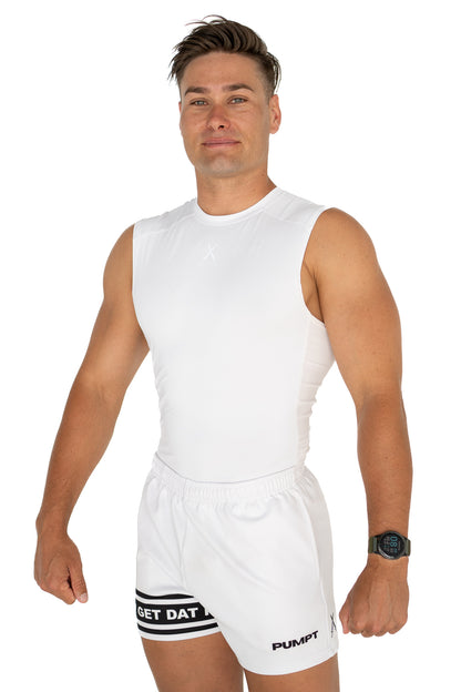 Evoke Compression Singlet - White