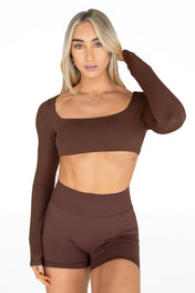 Halo Crop - Cocoa