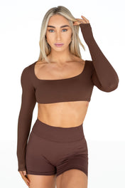 Halo Crop - Cocoa