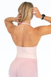 Aura Halter Singlet - Pink