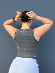 Cropped Ribbed Singlet