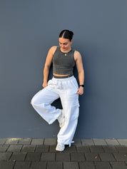 Cropped Ribbed Singlet