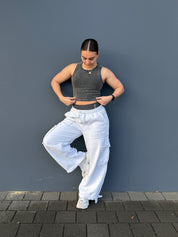 Cropped Ribbed Singlet