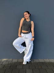 Cropped Ribbed Singlet