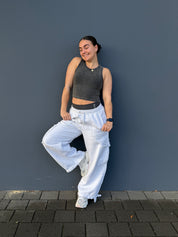 Cropped Ribbed Singlet