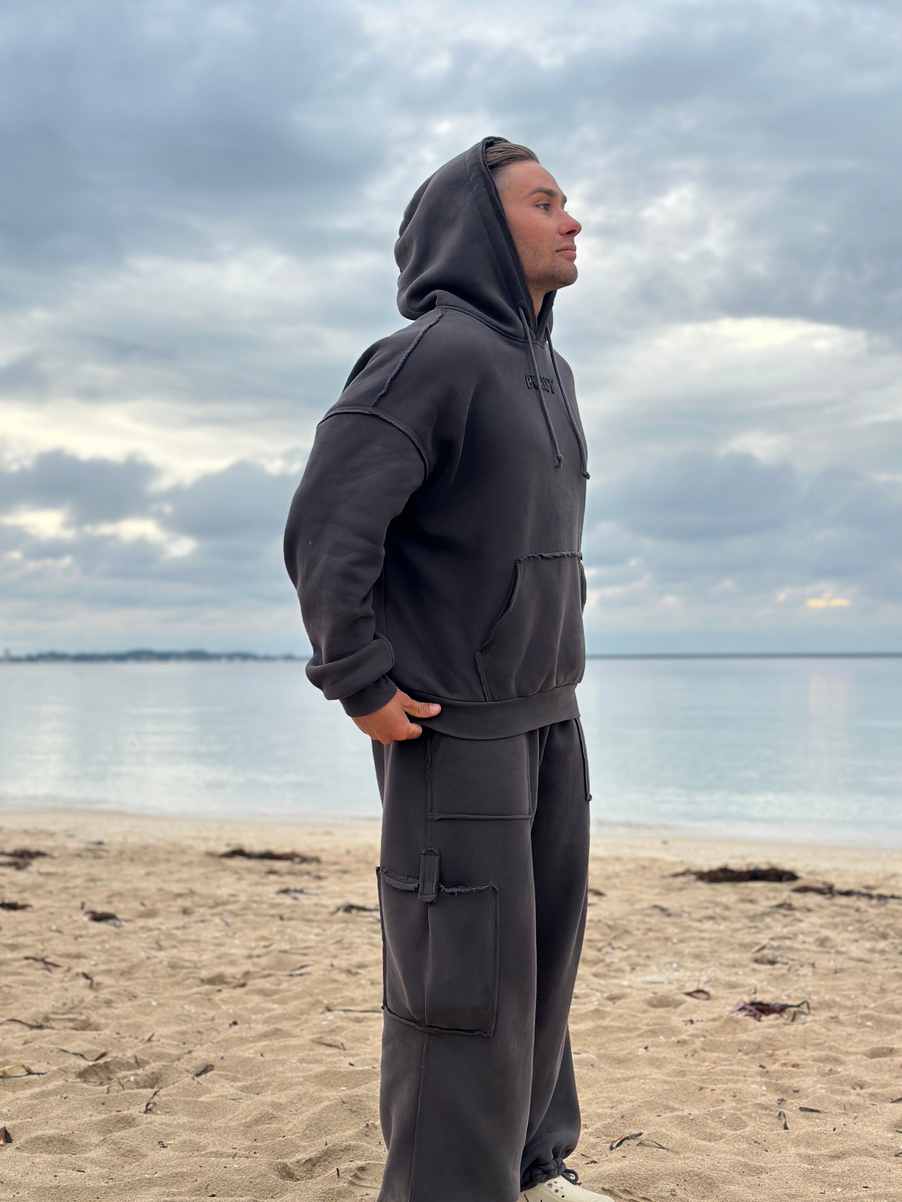 Undone Hoodie - Charcoal