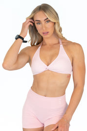 Aura Knot Crop - Pink
