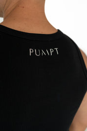 Organic Ribbed Singlet - Black