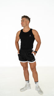 Organic Ribbed Singlet - Black