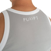 Organic Ribbed Singlet - Grey