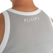 Organic Ribbed Singlet - Grey
