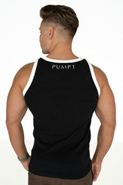 Organic Ribbed Singlet - Monochrome
