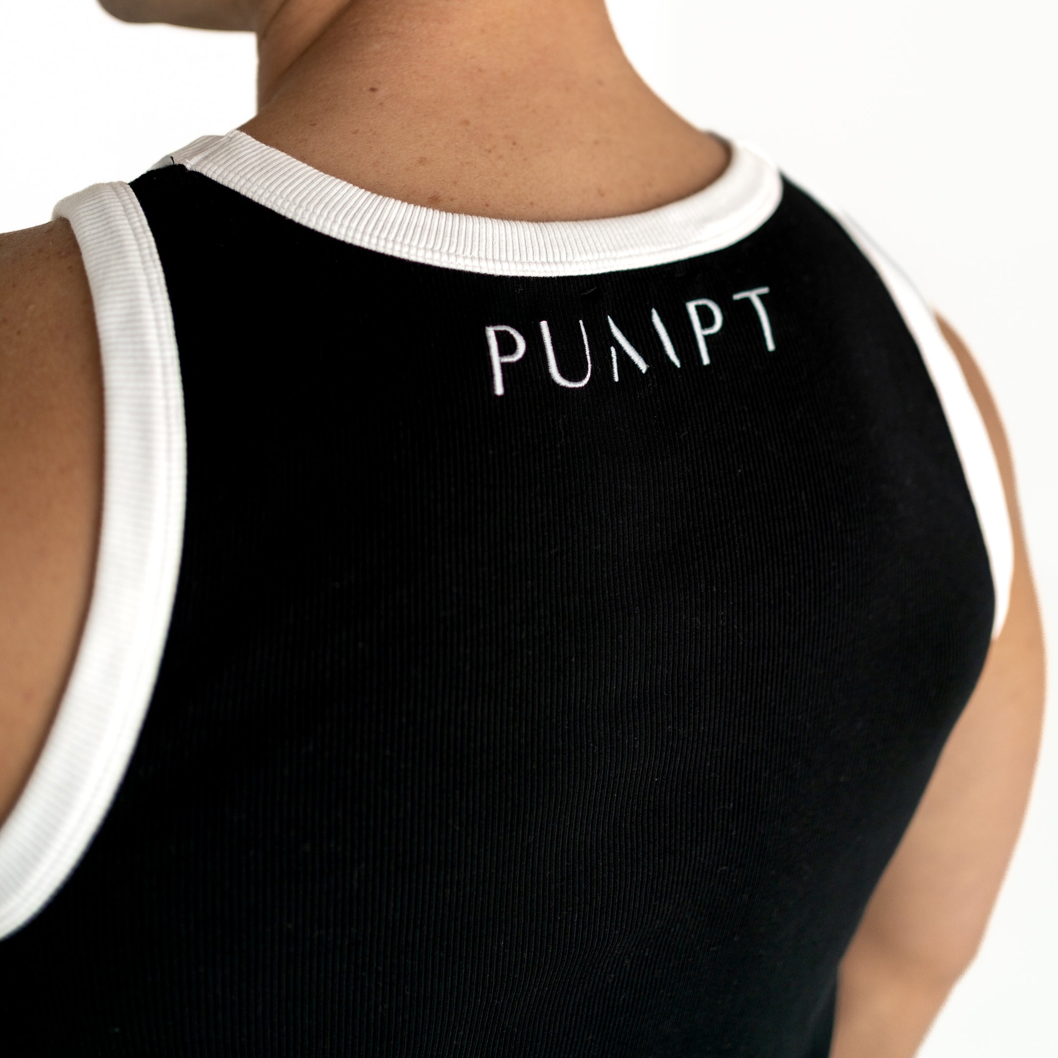 Organic Ribbed Singlet - Monochrome