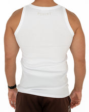 Organic Ribbed Singlet - White