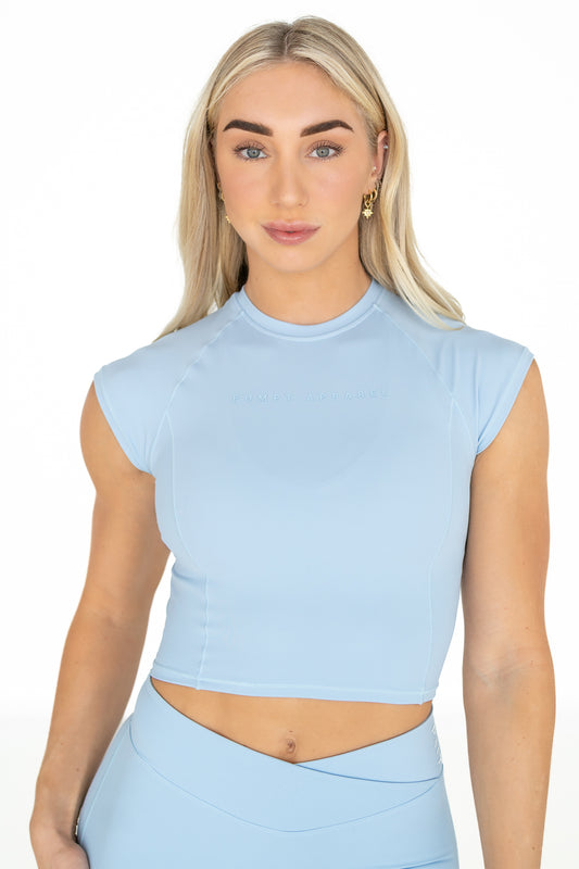 Eco Luxe Baby Tee - Sky Blue