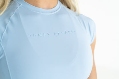 Eco Luxe Baby Tee - Sky Blue