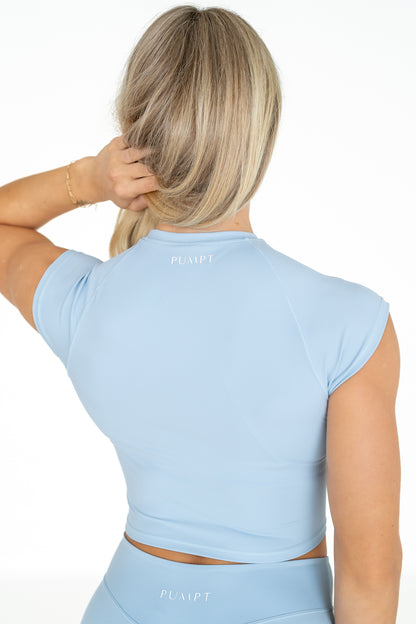 Eco Luxe Baby Tee - Sky Blue