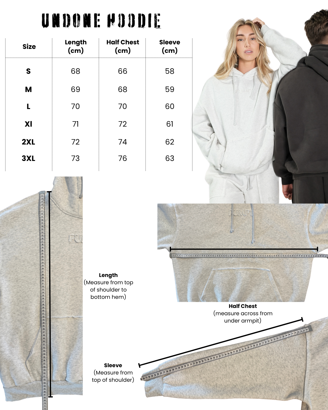 Undone Hoodie - Charcoal