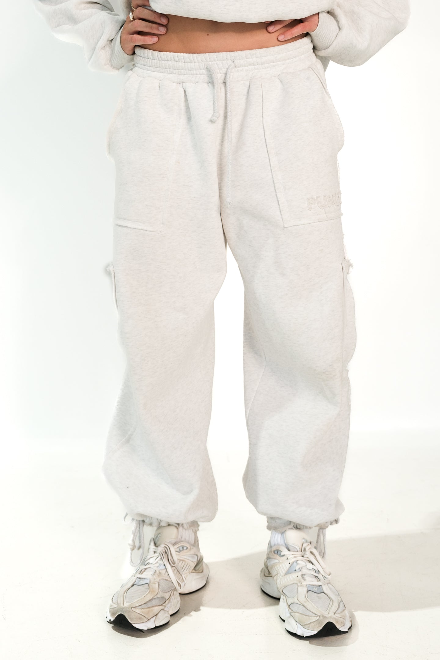 Undone Trackies - Grey Marle